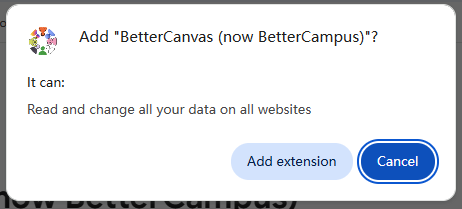 Better Campus (formerly Better Canvas) First Time Setup Tutorial - Extension settings and configuration